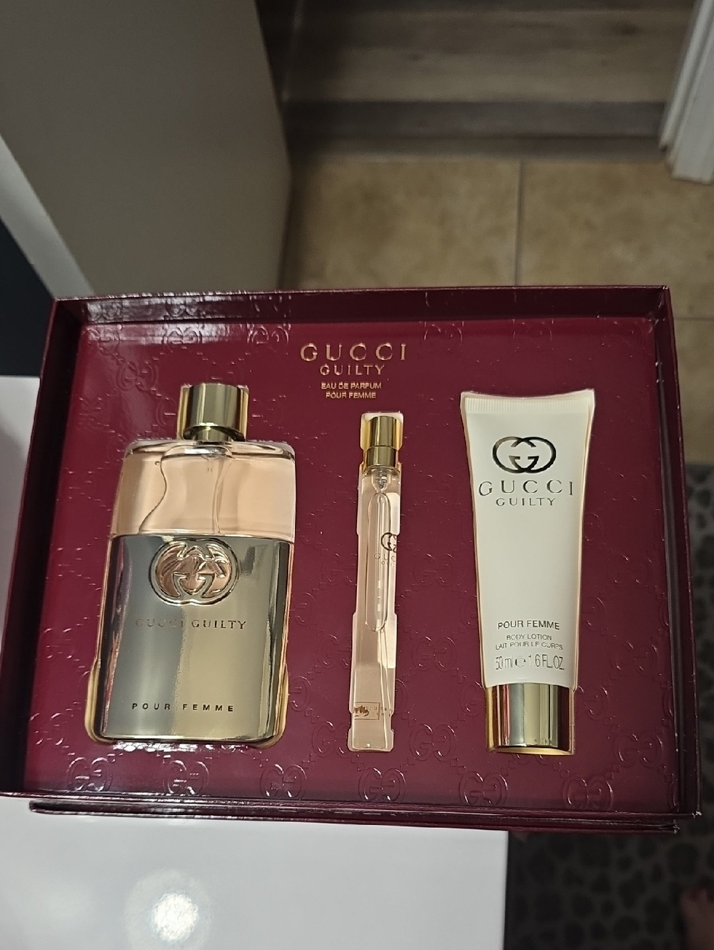 Gucci Guilty Pour Femme Set - Pink & Gold